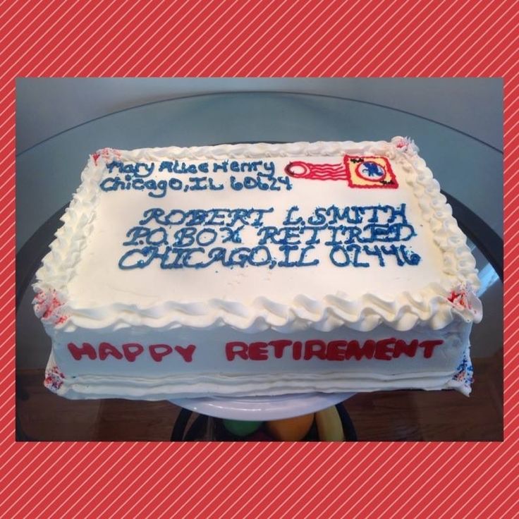 Postal Retirement Cake Ideas