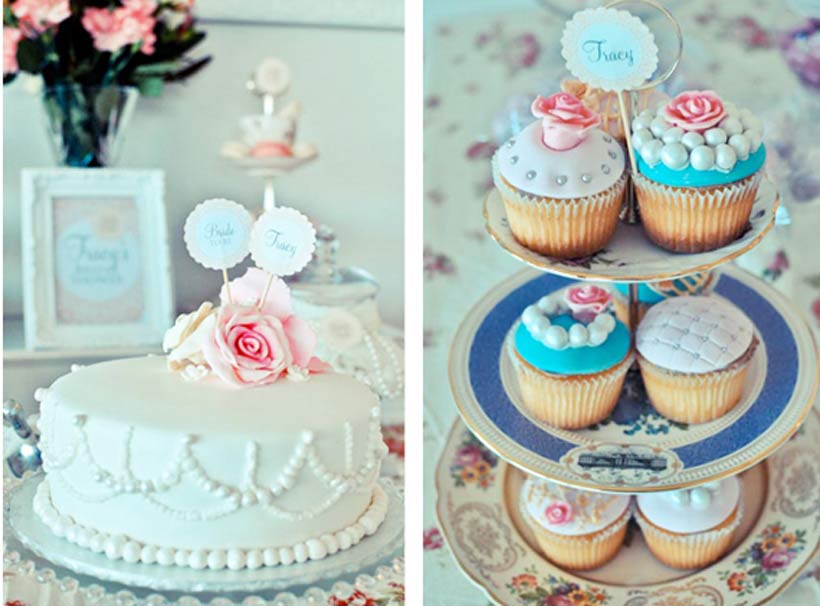 12 Photos of Small Vintage Bridal Shower Cakes