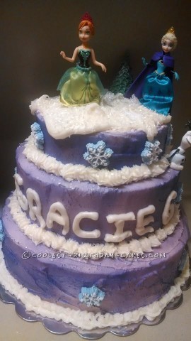 Purple Birthday Cake Frozen Purple Birthday Cake Frozen