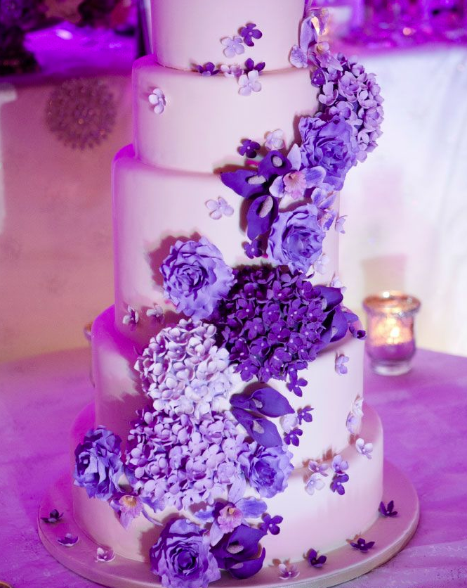 Purple Wedding Cake