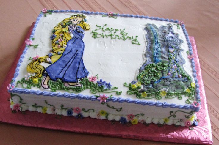 Rapunzel Castle Cake Sheet