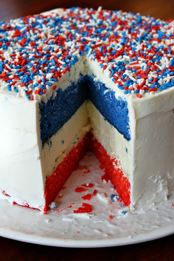 Red White and Blue Cheesecake Cake Red White and Blue Cheesecake Cake