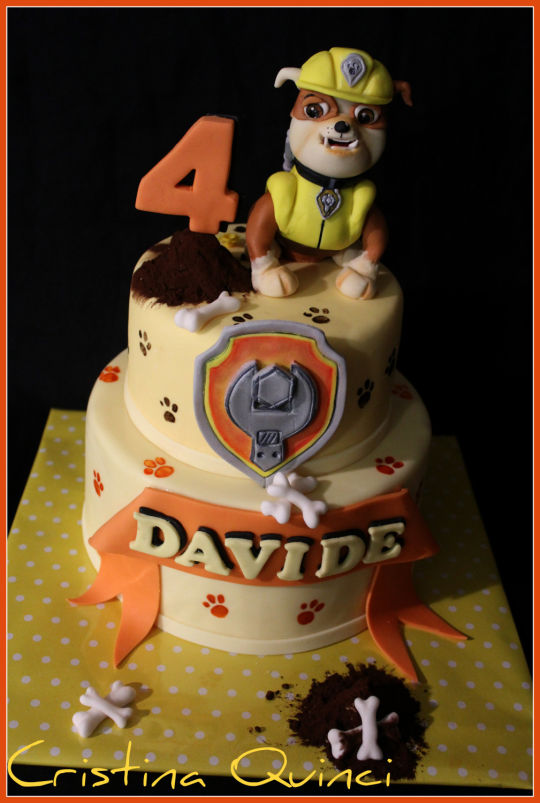 Rubble PAW Patrol Birthday Cake