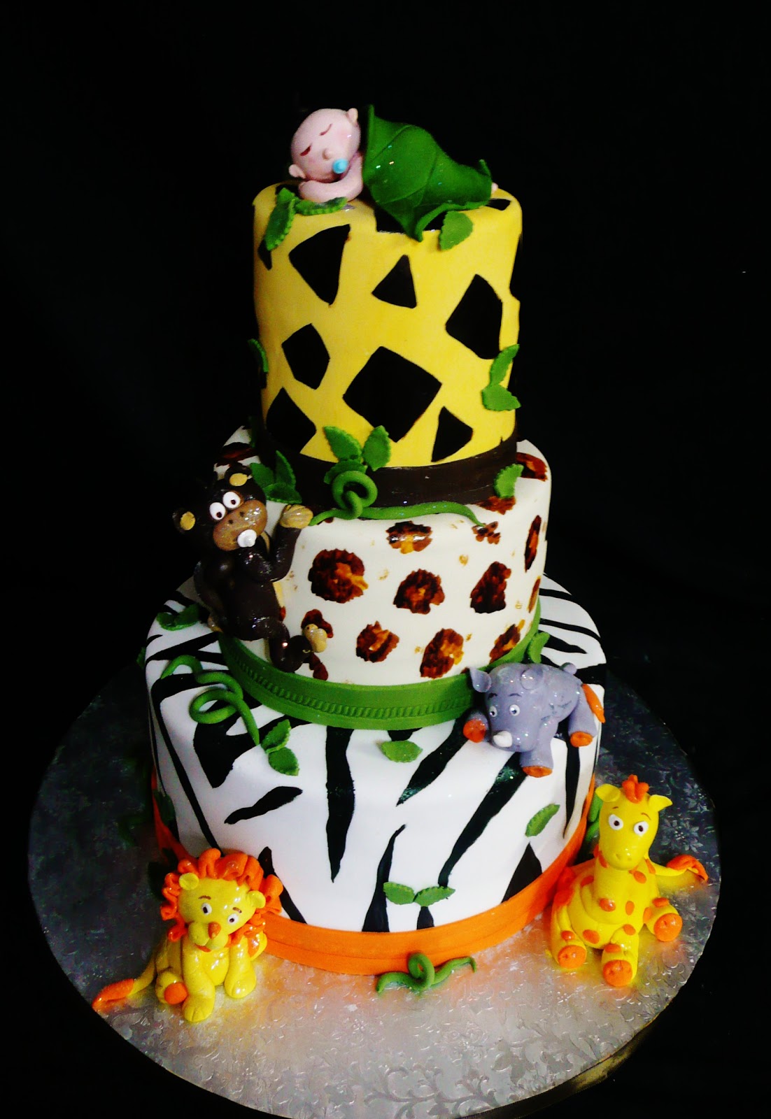 Safari Theme Baby Shower Cake