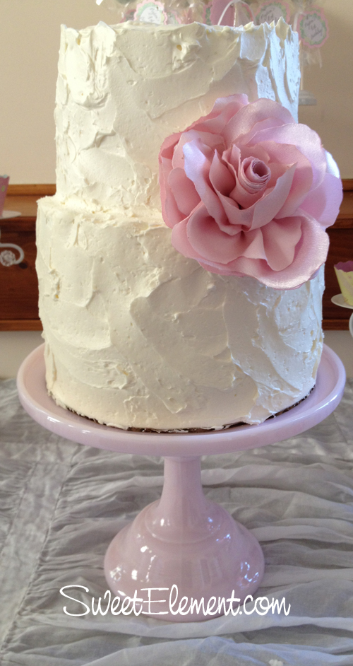 Shabby Chic Wedding Cake Buttercream