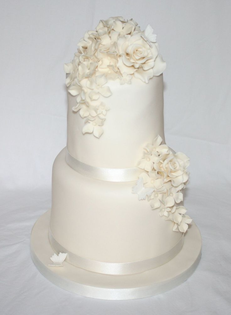 Simple 2 Tier Wedding Cakes