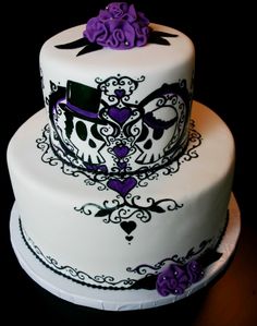 Skull Wedding Cakes Ideas