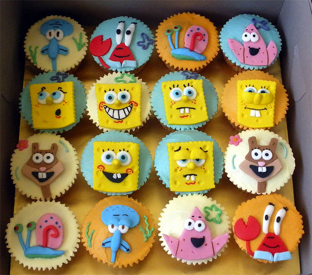 Spongebob Cupcakes