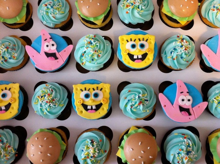 Spongebob Cupcakes