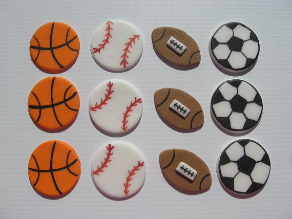 11 Photos of Sports Cupcakes Or Fondant Toppers 11 Photos of Sports Cupcakes Or Fondant Toppers