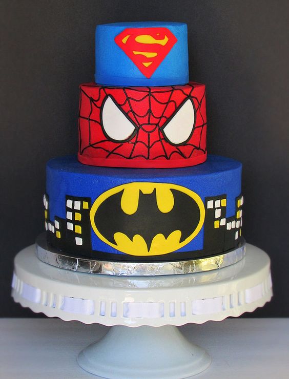 Superhero Birthday Cake