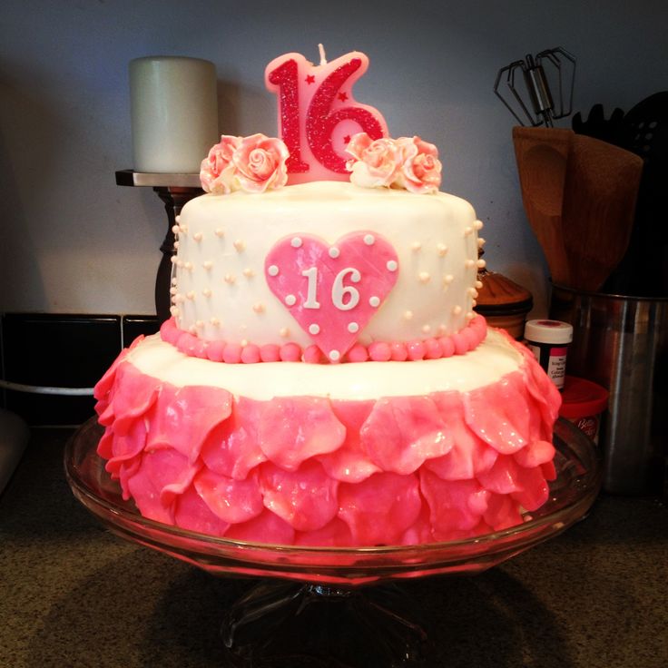 Sweet 16 Birthday Cake