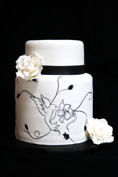 Tall Elegant Birthday Cake Tall Elegant Birthday Cake