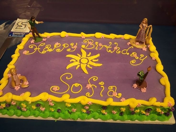 Tangled Sheet Cake Tangled Sheet Cake
