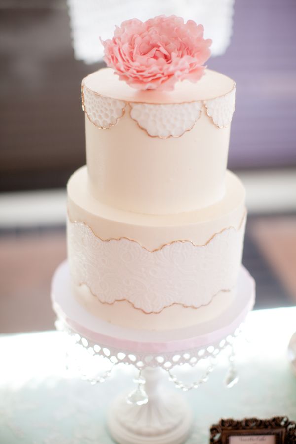 Tea Party Bridal Shower Cake