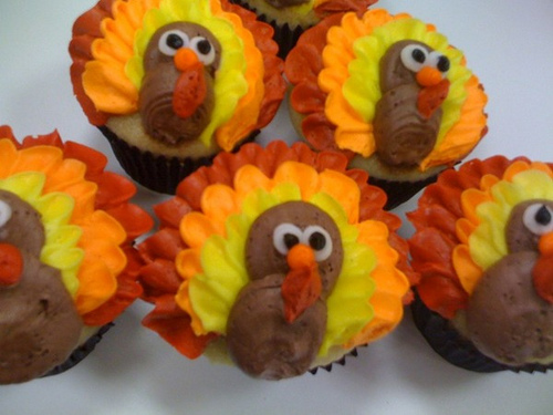 Thanksgiving Turkey Cupcakes