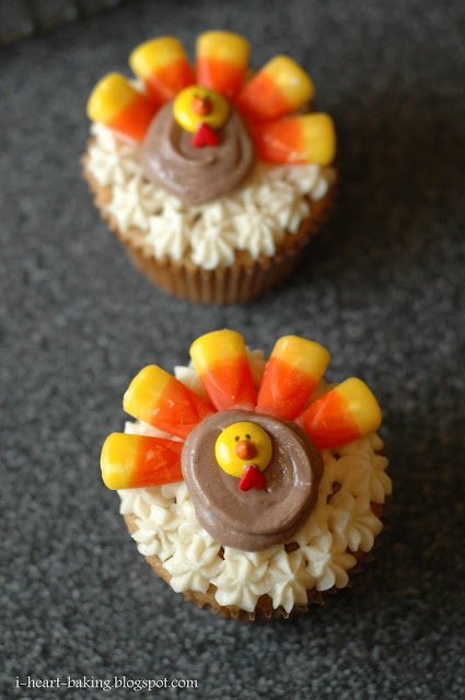 Thanksgiving Turkey Cupcakes