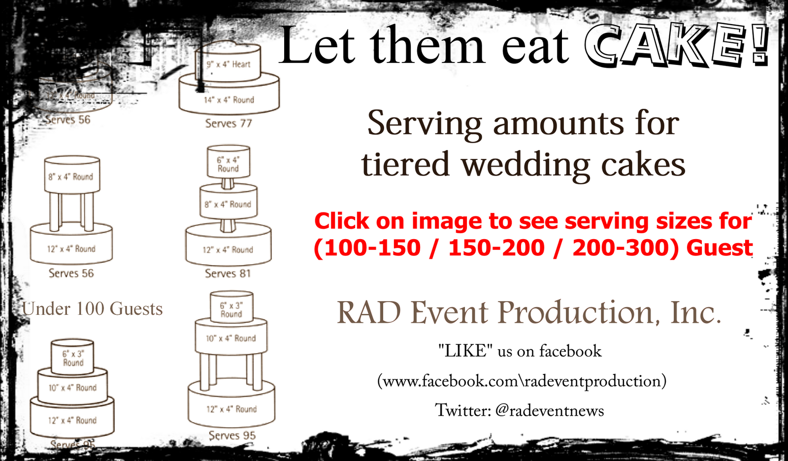 Tiered Wedding Cake Servings