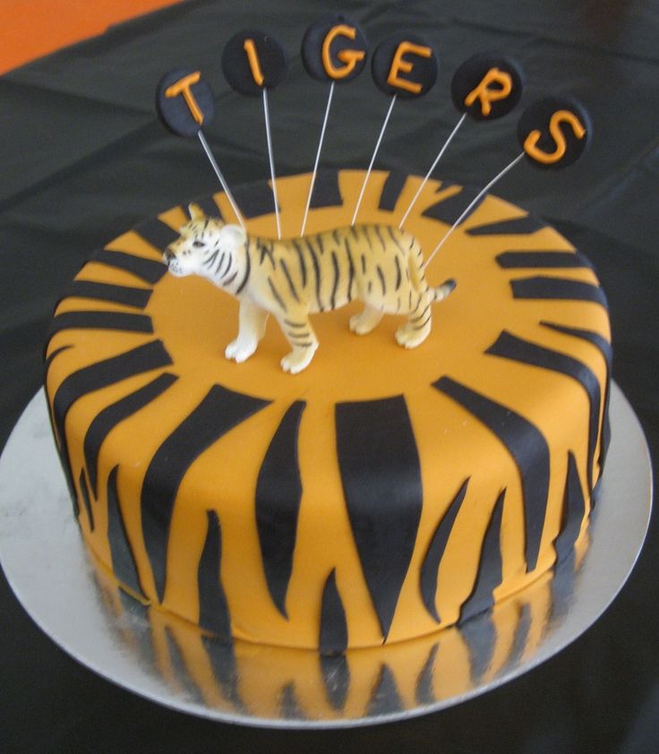 Tiger Print Birthday Cakes