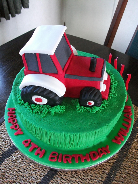 Tractor Birthday Cake