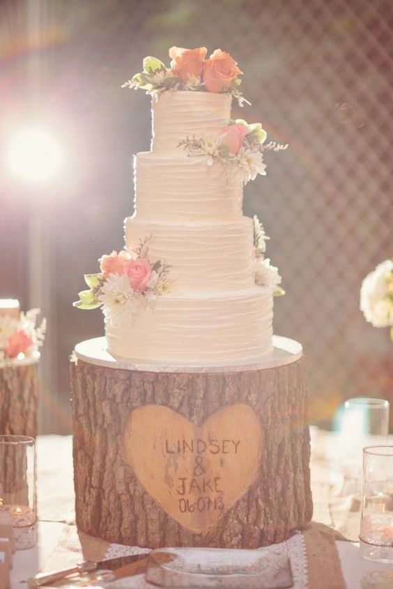 Tree Stump Cake Stand