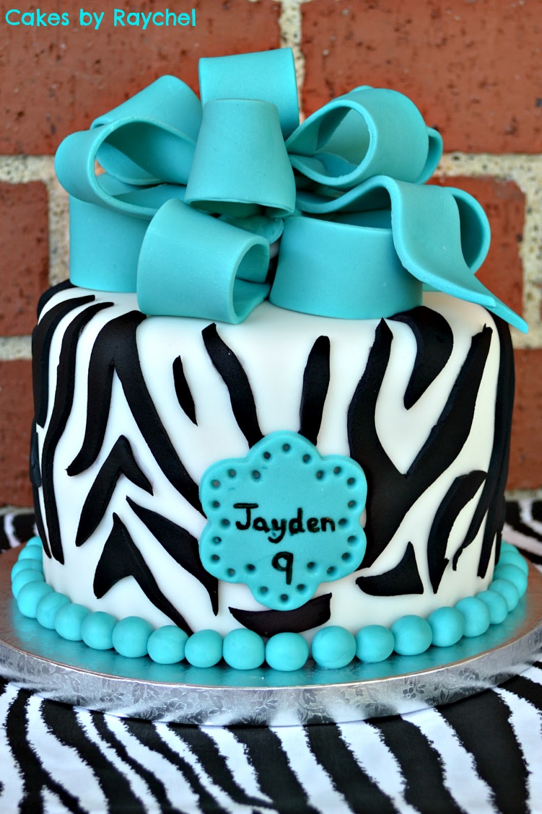 12 Photos of Turquoise And Zebra Stripe Cakes 12 Photos of Turquoise And Zebra Stripe Cakes