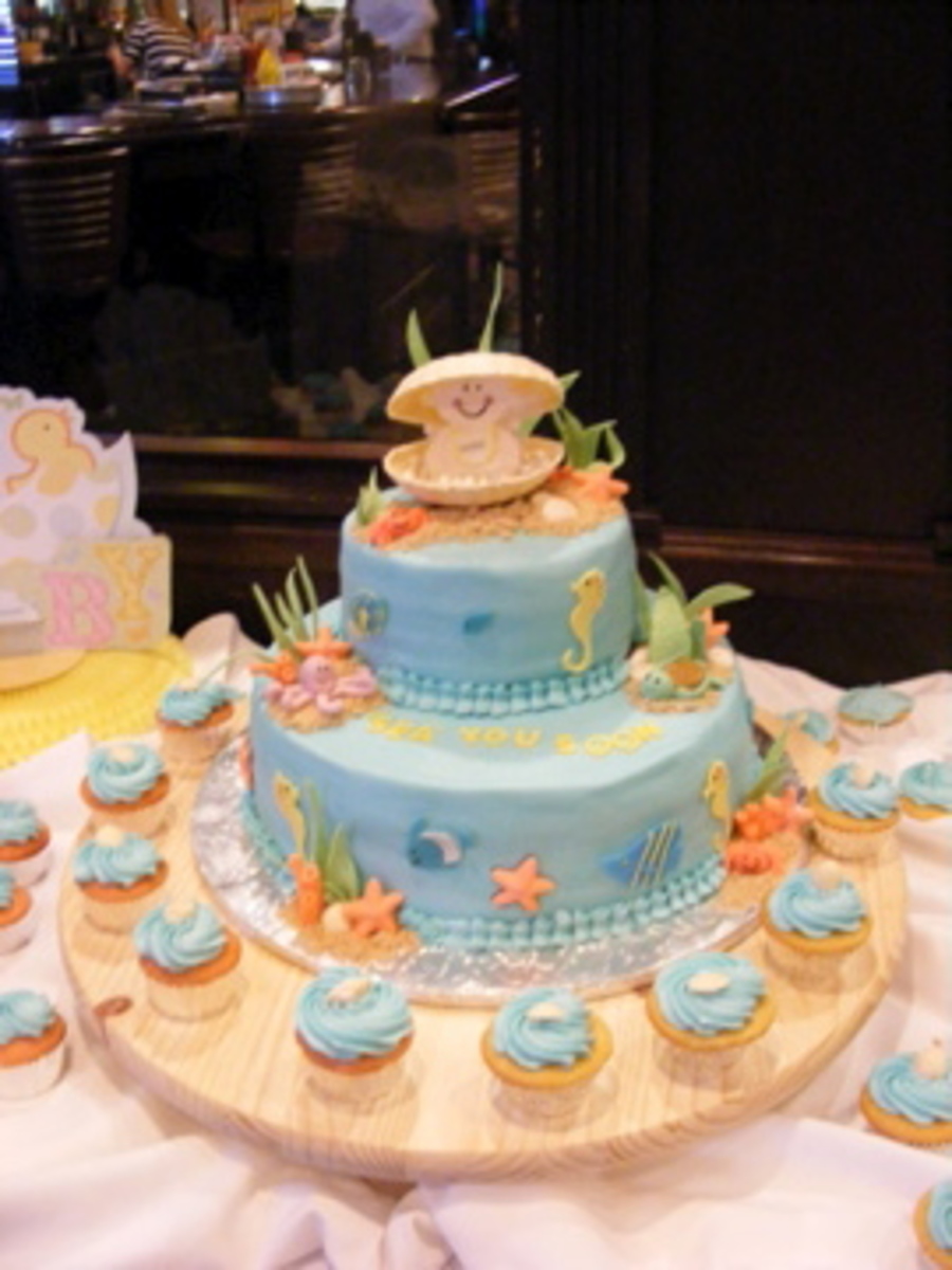 Under the Sea Baby Shower Cake