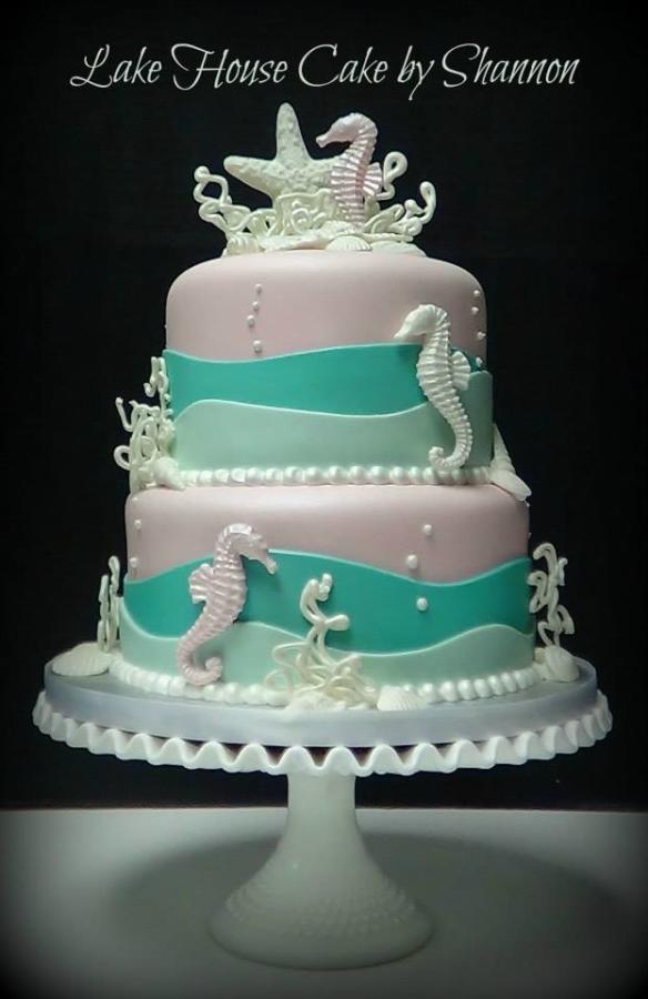 Under the Sea Theme Baby Shower Cake