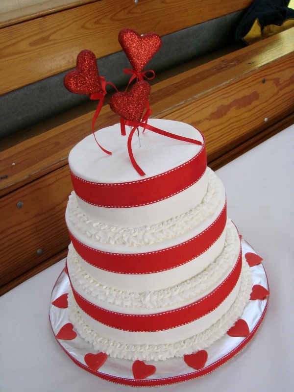 Valentine's Day Wedding Cake Valentine's Day Wedding Cake