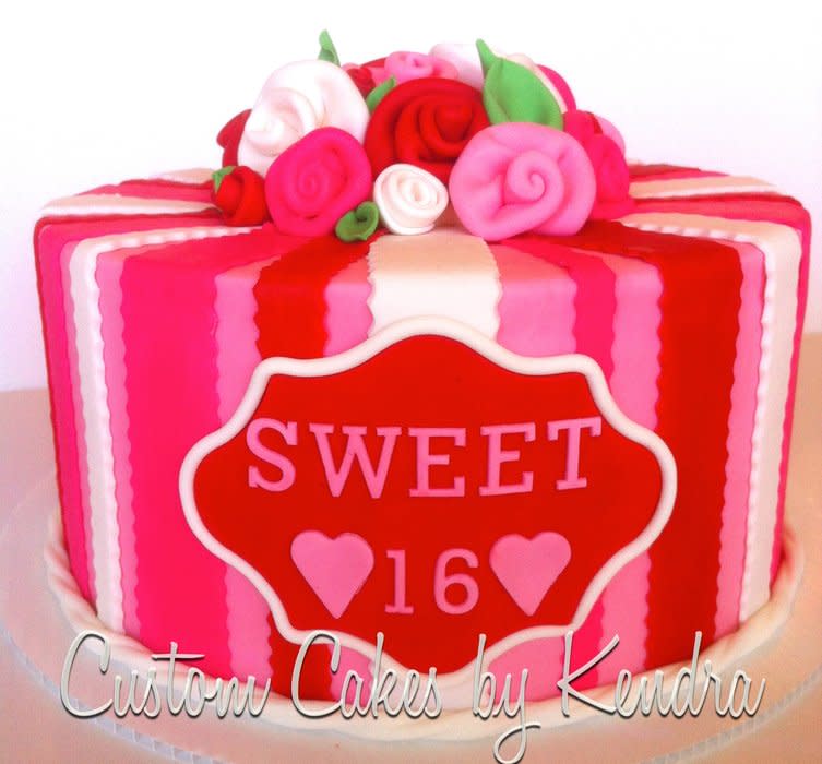 Valentine's Sweet 16 Cakes