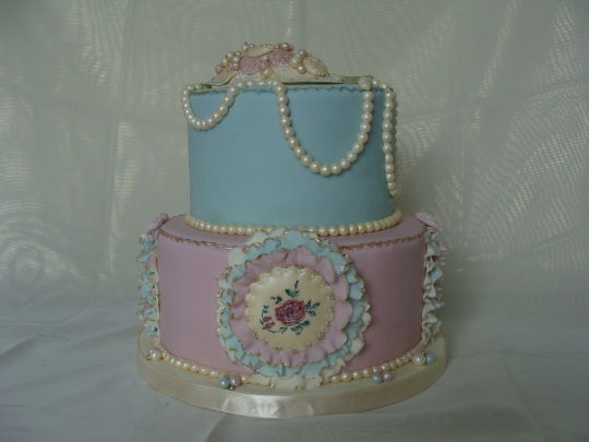 Vintage Bridal Shower Cake Vintage Bridal Shower Cake