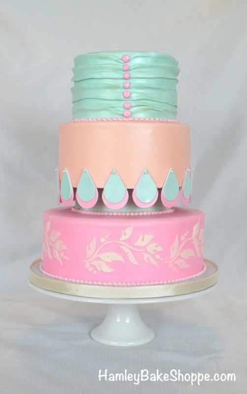 Vintage Bridal Shower Cake Vintage Bridal Shower Cake