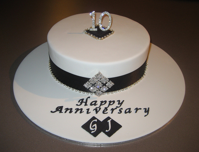 10th Wedding Anniversary Cake 10th Wedding Anniversary Cake