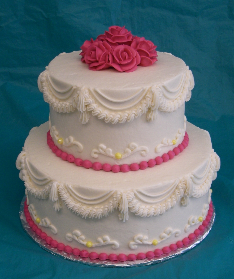 2 Tier Wedding Cake