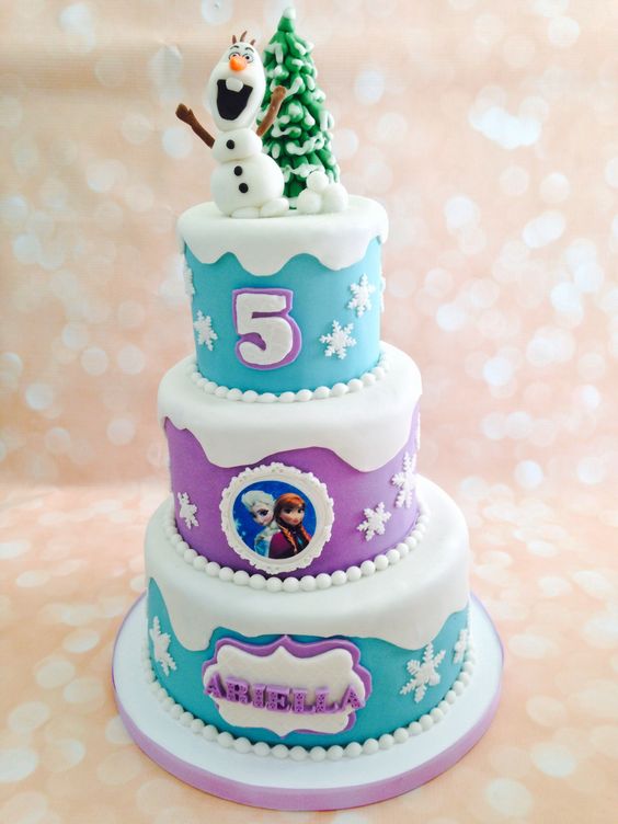 6 Photos of Frozen 3 Tier Birthday Cakes 6 Photos of Frozen 3 Tier Birthday Cakes