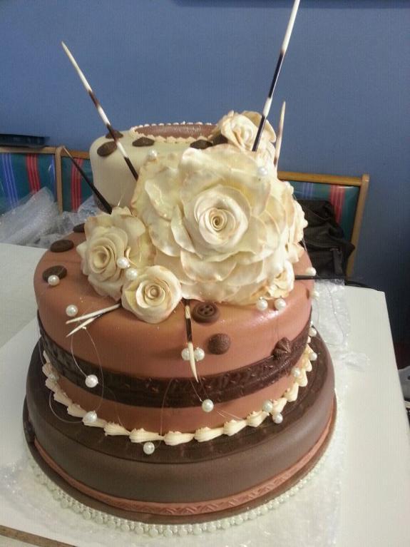 African-themed Wedding Cake