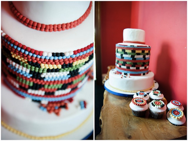 African-themed Wedding Cake