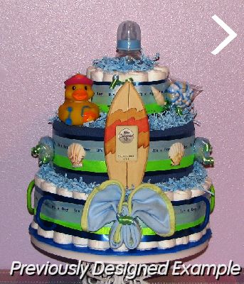 Baby Boy Diaper Cake