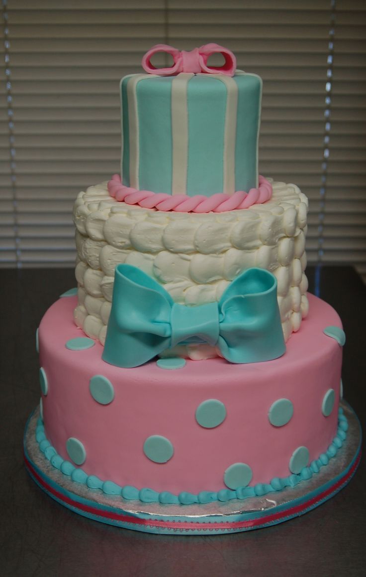 Baby Gender Reveal Cake Idea