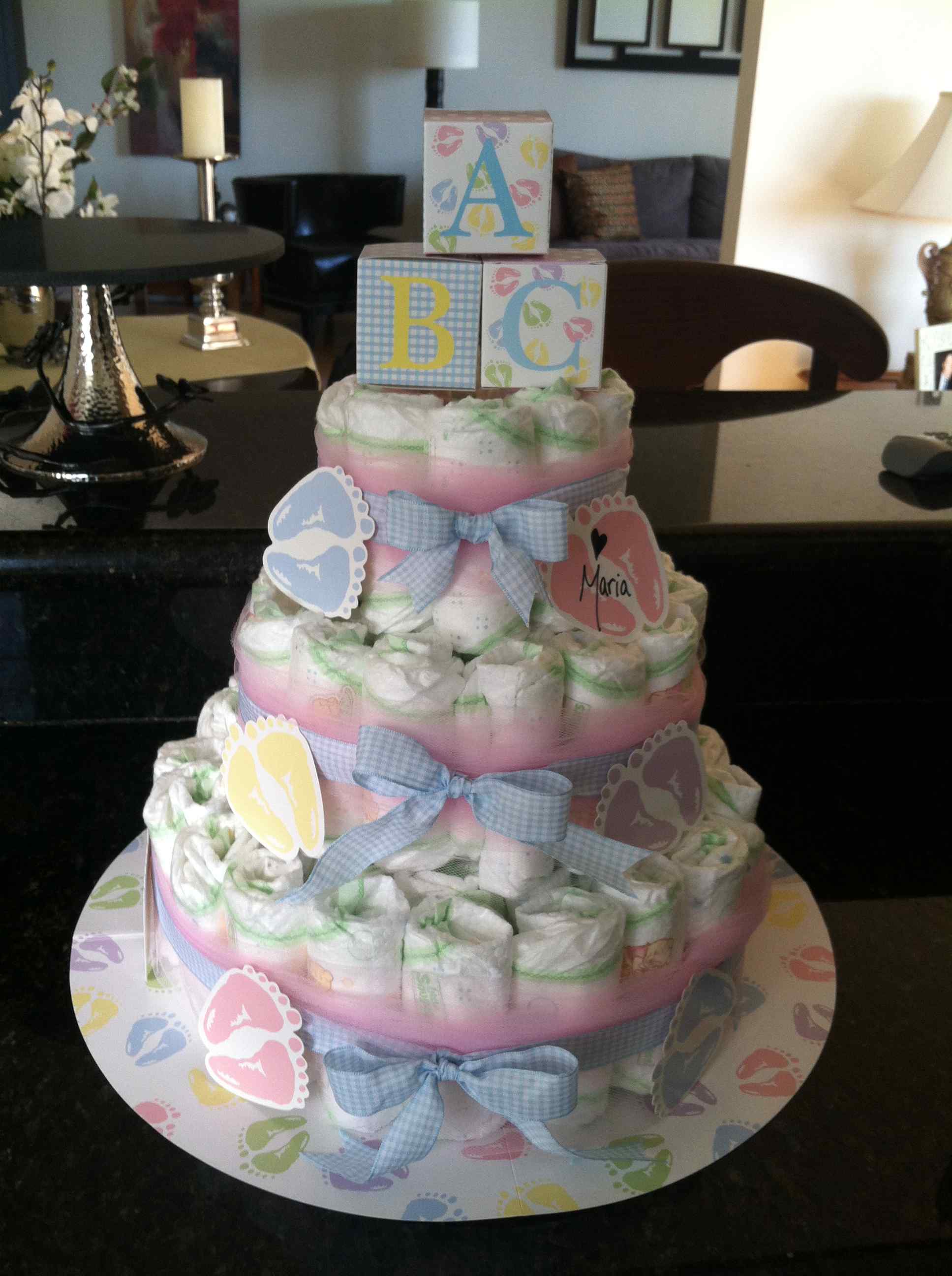 Baby Shower Diaper Cake Baby Shower Diaper Cake