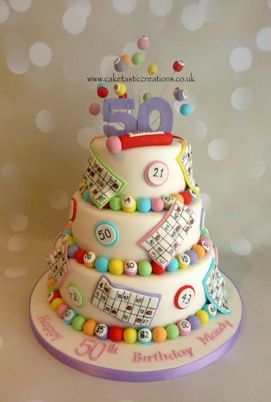 Bingo Themed Birthday Cake Bingo Themed Birthday Cake