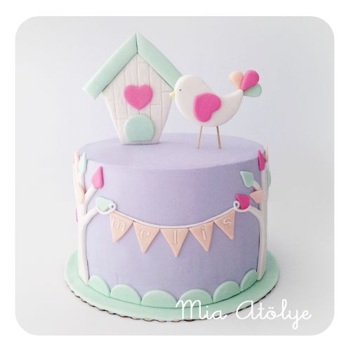 Bird Theme Birthday Cake