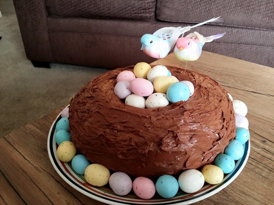 Birds Nest Birthday Cake