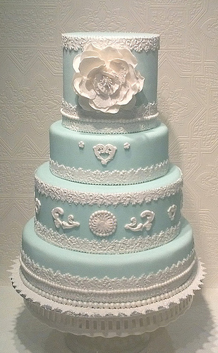 Blue Wedding Cake