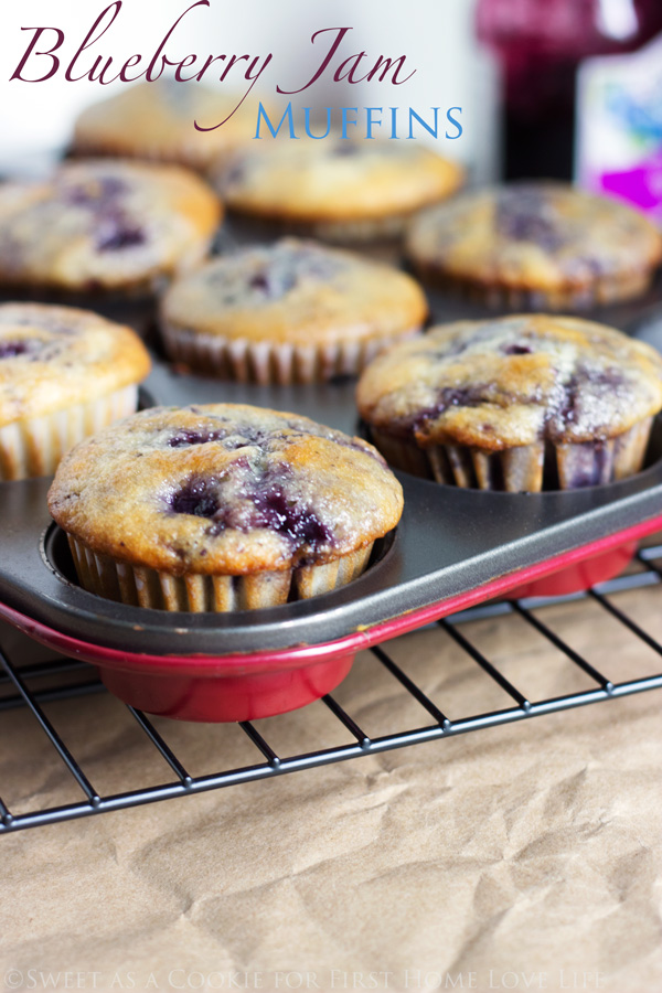 Blueberry Jam Muffins