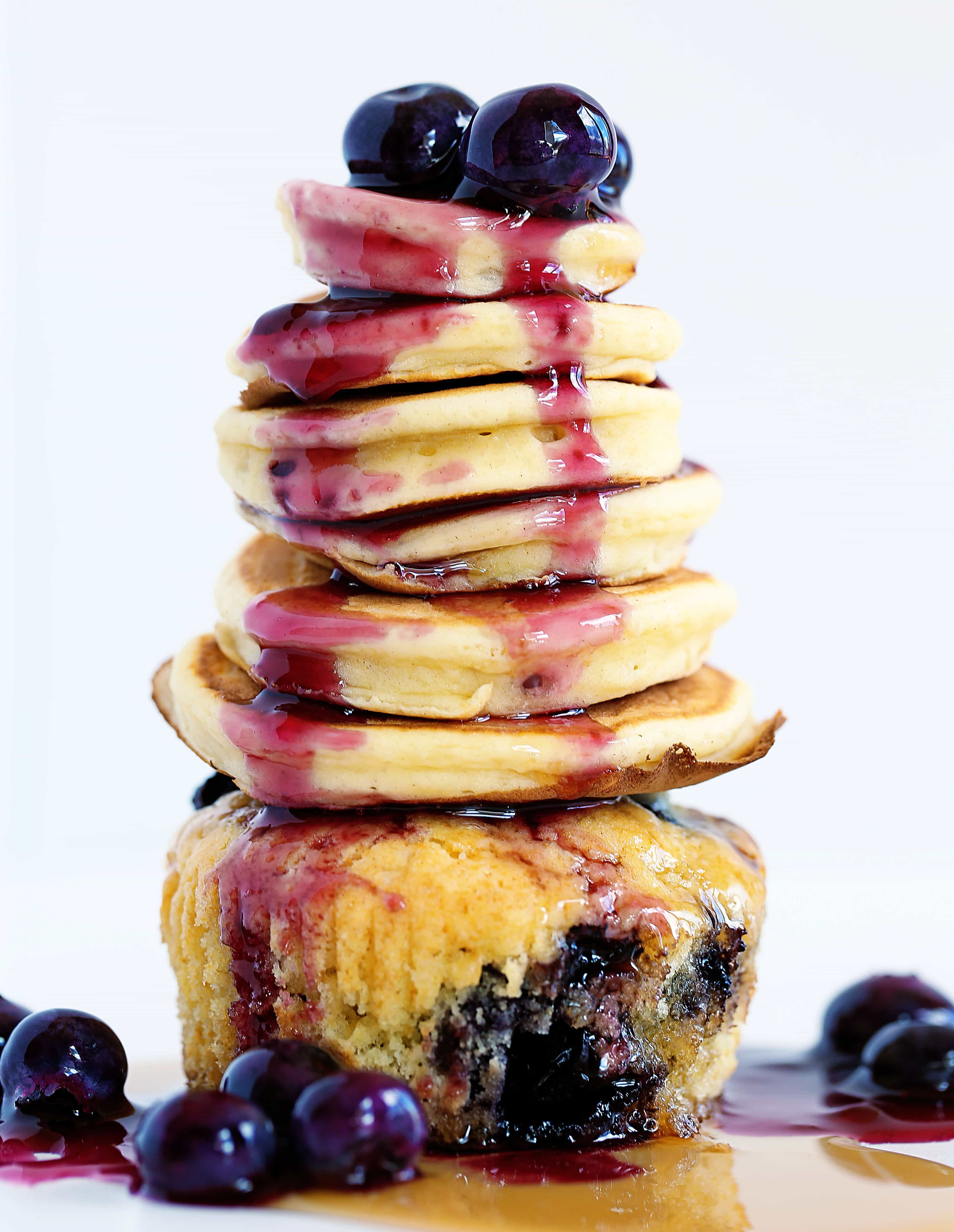 Blueberry Pancake Cupcakes