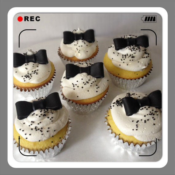 Bow Tie Cupcake Toppers Fondant