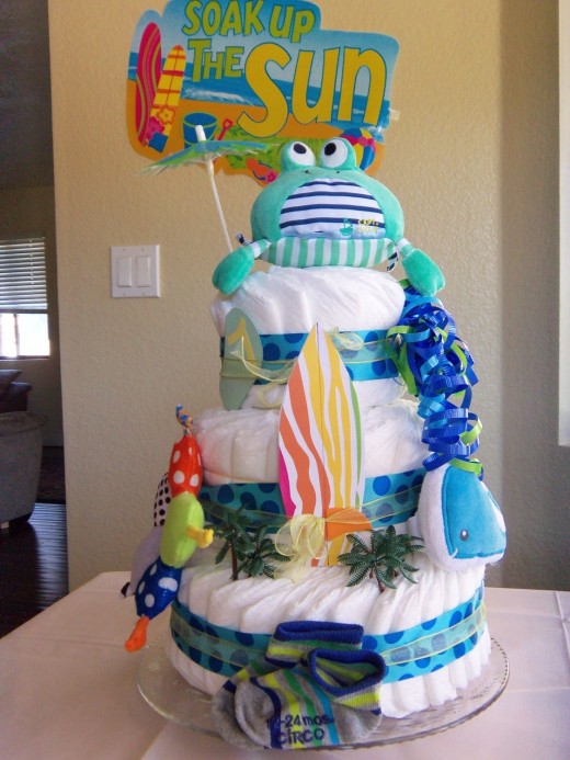 Boy Baby Shower Diaper Cake Boy Baby Shower Diaper Cake