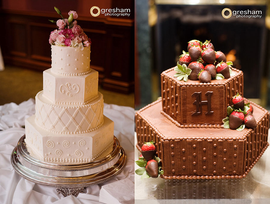 Bride and Groom Wedding Cake