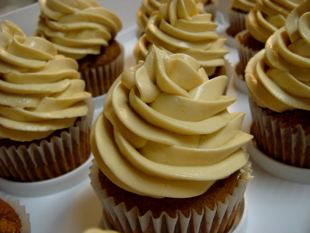 Brown Sugar Cupcakes with Frosting